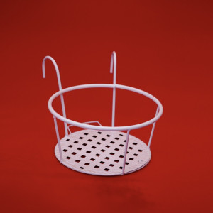 Giỏ sắt màu trắng